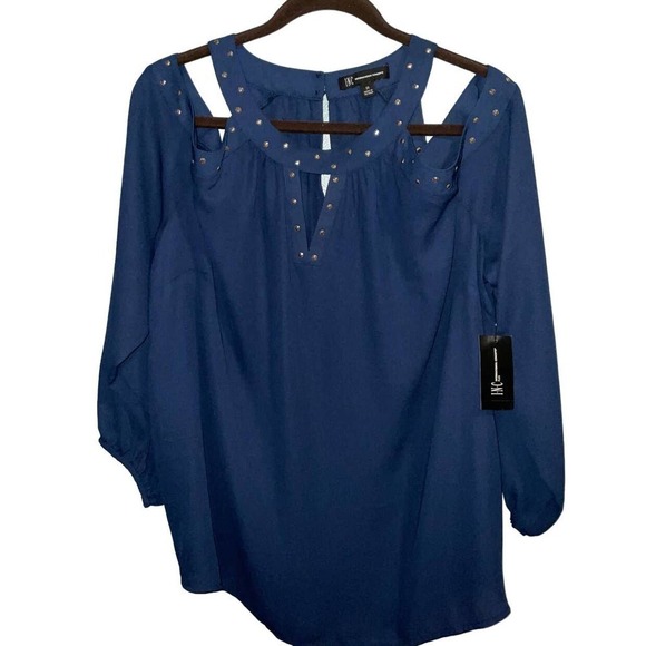 I.N.C. International Concepts Women’s Plus LS Keyhole Halter Top NWT 2X - Picture 1 of 8